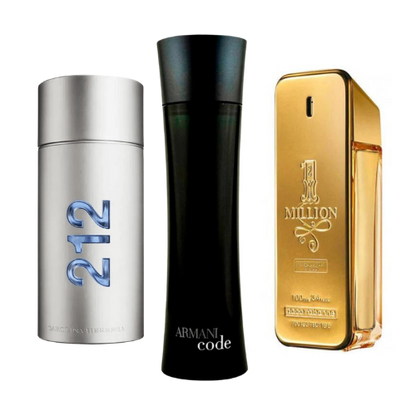 212 Men NYC, Paco Rabanne One Milion, Armani Code Homme 100ml