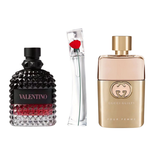 Gucci Guilt, Valentino Intense, Flower Kenzo 100ml