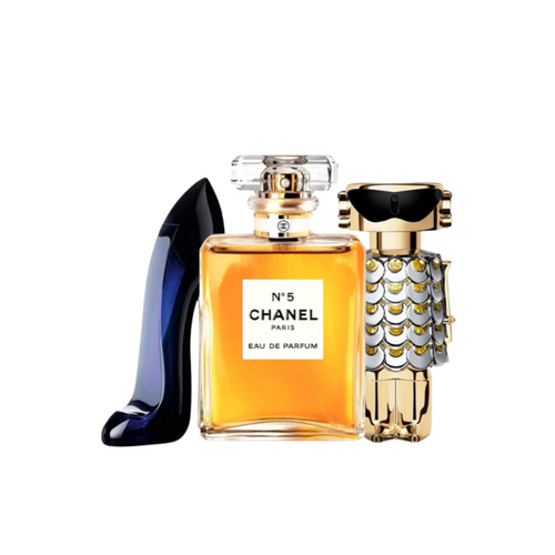 Carolina Herrera Good Girl, Chanel N°5, Paco Rabanne Fame 100ml